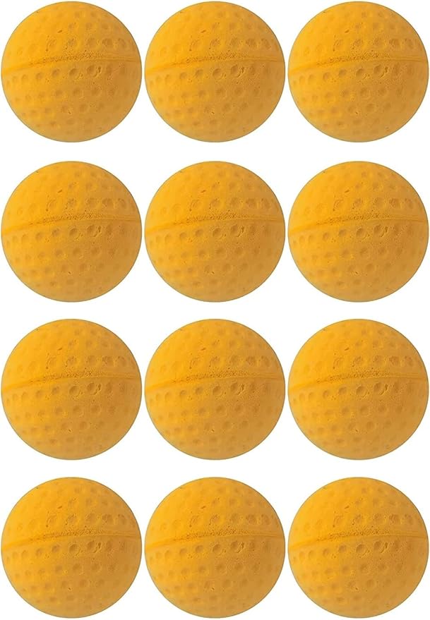 Cat Golf Balls for Indoor Cats Toy Ball Kitten Toys Interactive Cat Ball Sponge Foam Sponge Soccer Balls (Yellow)-Mewly Pet