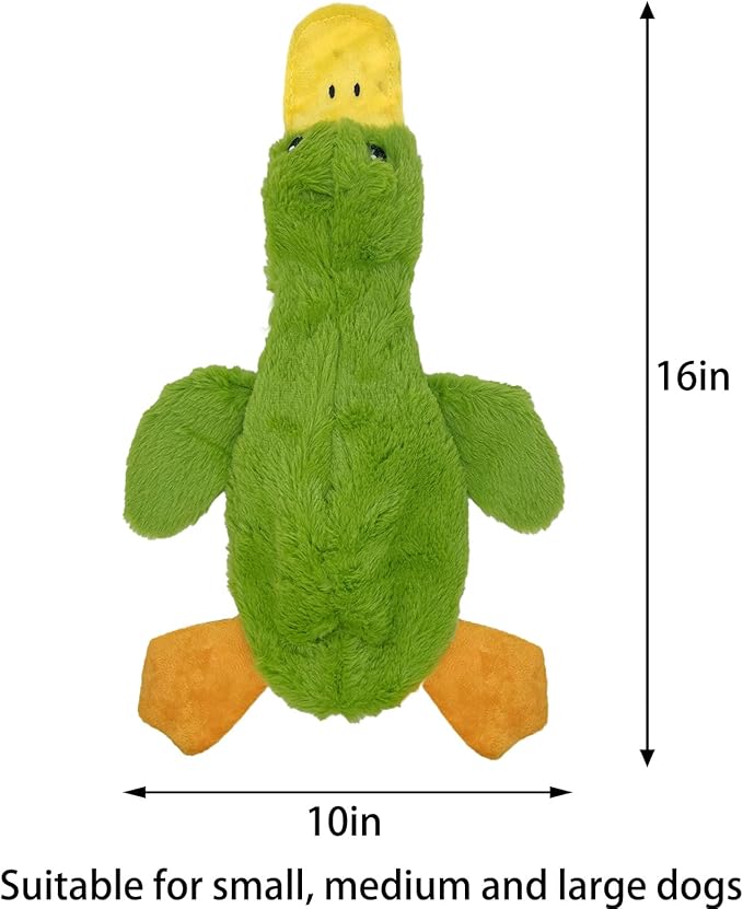 No Stuffing Dog Toys 3 Pack, Squeaky Dog Toys for Large Dogs, Plush Toys for Aggressive Chewers Small Medium Large Breeds, Puppy Chew Toys for Teething (Short Plush)-Mewly Pet