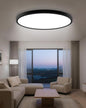 hepside 23INCH Big Dimmable Flush Mount Ceiling Light Fixture Black, 3CCT Selectable 3000/4000/6500K Ceiling Lamp, 50W 5000LM Super Bright Low Profile Light for Bedroom, Kitchen, Bathroom, Hallway