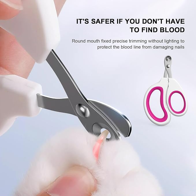 Cat Specific Nail Clipper, Avoiding Excessive Cutting, Suitable for Beginners. It Can Also be Used for Small Animals Such as Birds, Hamsters, Rabbits, Hedgehogs, Ferrets, Guinea Pigs, Etc.-Mewly Pet