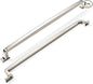 Khtumeware 2 Pack Nickel Cabinet Handles - 12 Inch Polished Pulls and Drawer Handles for Cabinets