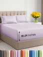 Extra Deep Twin XL Sheet Set - 4 Piece Breathable & Cooling Sheets - Hotel Luxury Bed Sheets Set - Easy Fit - Soft, Wrinkle Free & Comfy Sheets Set - Light Lavender Sheet Set with Extra Deep Pockets