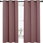 NICETOWN Room Darkening Curtains Drapes for Daughter's Bedroom, Window Treatment Thermal Insulated Grommet for Living Room (Dusty Bean Paste, 2 Panels, 42 by 63)