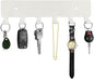 GTK Key Holder for Wall, Key Hooks with 6 Hooks, Wall Mounted Key Holder for Hallway, Self Adhesive Key Rack(White)