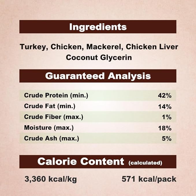 Afreschi Natural Cat Treats Turkey & Chicken & Mackerel W Shape 6 oz, All-Natural, High-Protein, Grain-Free, Healthy, Low-Fat, Easily Digestible-Mewly Pet