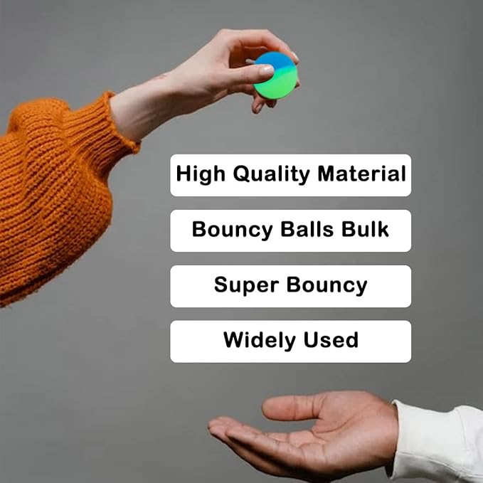 PET SHOW 20Pcs 1.2 Inch Cat Toy Bouncy Balls Interactive Kitten Bouncing Ball for Indoor Cats Pet Birthday Gift Colorful Chase Rubber Ball with High Elasticity Boys-Mewly Pet