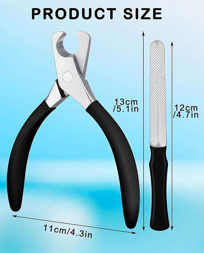 Large Dog Nail Clippers Wide Jaw Opening Heavy Duty Dog Nail Trimmer Cat Claw Clippers(Black)-Mewly Pet
