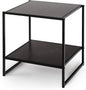ZINUS Dane 20 Inch Black Frame Side Table, End Table, Easy Assembly, Rich black wood grain (Espresso)