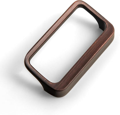Goo-Ki Oil Rubbered Bronze Cabinet Pulls with Hole Center 2.5''(64MM),Modern Zinc Alloy Finger Pulls for Drawer,Wardrobe,Cupboard,6 Pack