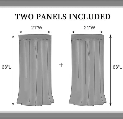 Nautical Curtains, Vintage Marine Coastal Sailboat Compass Anchor Ocean Beach Lighthouse Watercolor Blue Decorative Drapes for Bedroom Living Room Kitchen Bathroom Window 2 Panels Set, 42"x63" Inch
