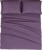 Mejoroom California King Size Sheet Set - Soft Microfiber Bed Sheets,Deep Pocket Fitted Sheet, Breathable, Wrinkle & Fade Resistant - 4 Piece (California King,Purple)