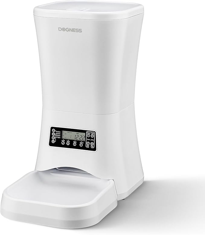 DOGNESS 9L Dog Feeders for Large Dogs, Automatic Dog Feeder with Timer Extra Large, Programmable Auto Pet Food Dispenser Feeder, Portion Control, Voice Recording, Battery and Plug-in Power-Mewly Pet