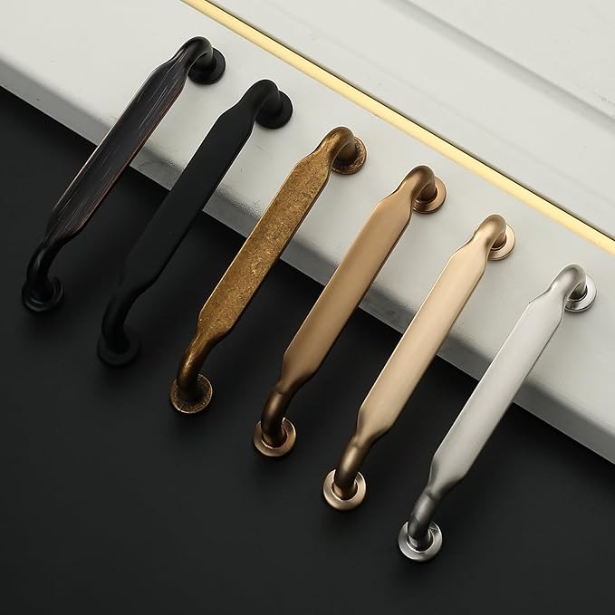 Asidrama 30 Pack 3.75 Inch(96mm) Champagne Bronze Kitchen Cabinet Handles, Cabinet Pulls Kitchen Cabinet Hardware for Cupboard Drawer Pulls