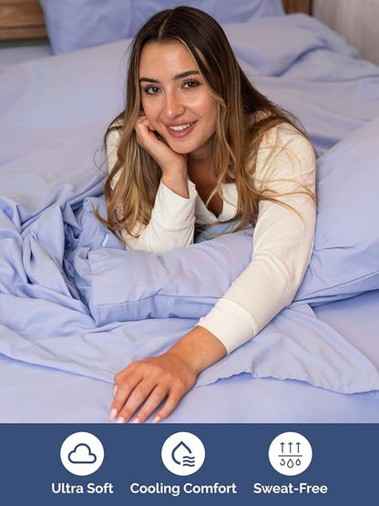 Extra Deep Cal King Sheet Set - 6 Piece Breathable and Cooling Sheets - Hotel Luxury Bed Sheets Set - Easy Fit - Soft, Wrinkle Free and Comfy Sheets Set - Lavender Sheet Set with Extra Deep Pockets