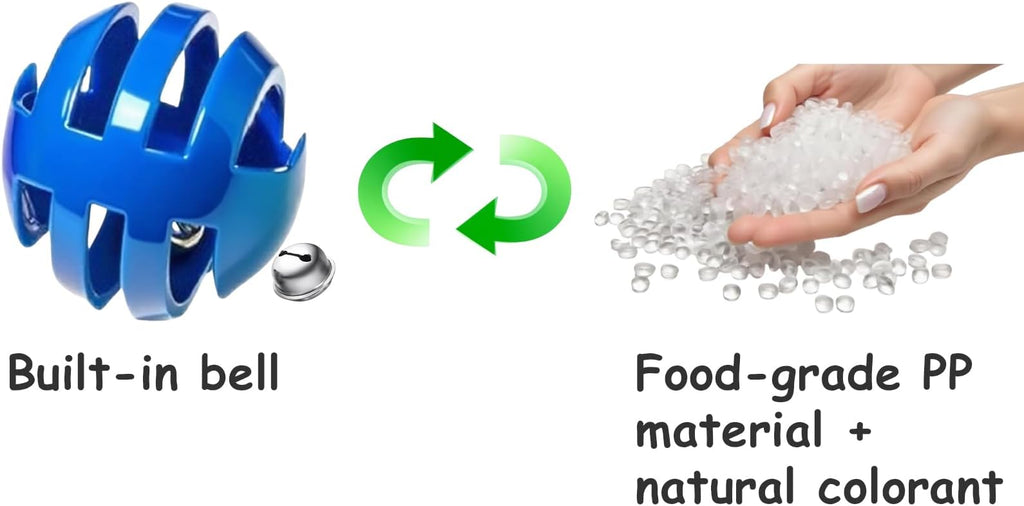 10-Pack Cat Toy Balls with Bell for All Cats, Playtime Paradise (1.5'' - 2.3'', Cat Toys Mega Set)-Mewly Pet