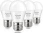 LED 3W 25 Watt Light Bulbs Equivalent, 120V Ceiling Fan Light Table Lamp Bulb Warm White 2700K LED Energy Saving Light E26 Base, Suitable for Home 4 Pack