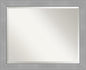 Amanti Art Silver Bathroom Mirror for Over Sink, 26x32 Vista Brushed Nickel Rectangle Vanity Mirror, Large Casual Frame, Hangs Horizonally and Vertically, Bathroom Wall Decor, Beveled Edge