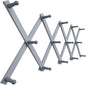 SKOLOO Hat Rack for Wall with 14 Hooks, Solid Wooden, Modern, Expandable Coat Rack Wall Mount for Coats, Hats, Bags, Baseball Caps, Dusty Gray Oak