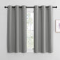 NICETOWN Thermal Insulated Grommet Blackout Curtains, Kids Window Drape Panel for Nursery, Privacy Short Curtains (Silver Grey, 2 Panels, W42 x L50 -Inch)