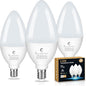 Sailstar Ceiling Fan Light Bulbs 60 Watt Equivalent, 5W Candelabra LED Light Bulbs, 500LM, Daylight 5000K, E12 Small Base Light Bulbs, B11 Type B Bulb for Chandelier, CRI 85, Non-dimmable, 3 Pack