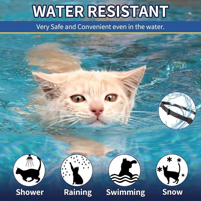 4 Pack Flea Collar for Cats, 32 Months Flea and Tick Prevention for Cats, Waterproof Cat Flea Collar, Natural Cat Flea and Tick Treatment, Adjustable Flea and Tick Collar for Cats Kittens(4 Colors)-Mewly Pet