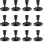 Black Candlestick Candle Holders for Taper ：12 PCS Romadedi Candle Stick Holder Set Vintage Table Centerpiece Halloween Decoration Wedding Christmas Fireplace Mantel Home Deocr