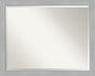 Amanti Art Silver Bathroom Mirror for Over Sink, 25x31 Vista Brushed Nickel Narrow Rectangle Vanity Mirror, Large Casual Frame, Hangs Horizonally and Vertically, Bathroom Wall Decor, Beveled Edge