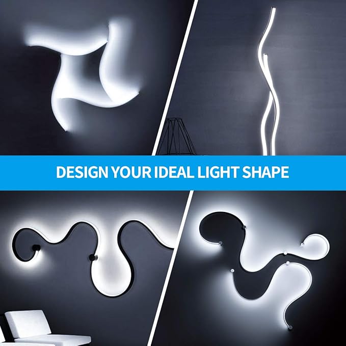 Led Strip Lights 65.6ft White Dimmable Led Light Strip Flexible Rope Lights Kits with 24v Etl Power Supply, Adhesive Clips, Dimmer Switch and Connectors for Indoor Decor