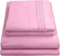 Queen Size Bed Sheets - Breathable Luxury Sheets with Full Elastic & Secure Corner Straps Built In - 1800 Supreme Collection Extra Soft Deep Pocket Bedding Set, Sheet Set, Queen, Pink