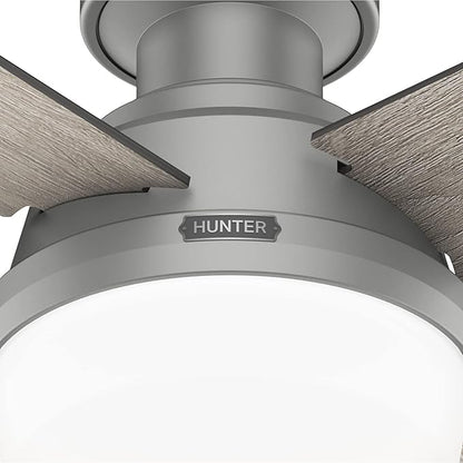 Hunter 51736 Dempsey Ceiling Fan 52 inches Matte Silver