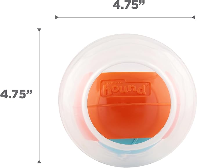 Outward Hound Nina Ottosson Topsy Treat Ball Dog Puzzle Interactive Treat Puzzle Dog Enrichment Dog Toy, Level 1 Beginner, Orange-Mewly Pet