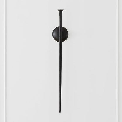 Z Gallerie Aspar Wall Sconce Long Candle Holders in Black Finish, Retro Chic Wall Decor for Living Room, Dining Room & Bathroom, Vintage Candle Wall Sconce with Timeless Appeal(Candles not Included)