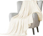 Walensee Fleece Blanket Plush Throw Fuzzy Lightweight (King Size 108x90 Cream) Super Soft Microfiber Flannel Blankets for Couch, Bed, Sofa Ultra Luxurious Warm and Cozy for All Seasons