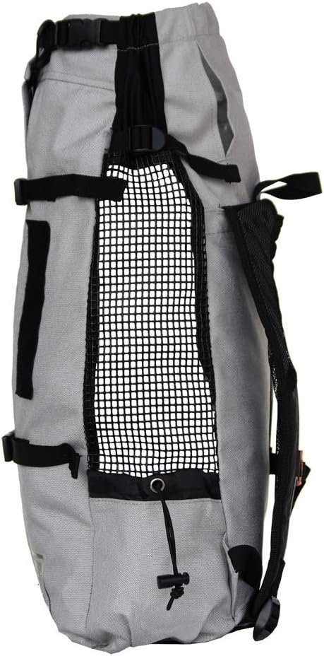 K9 Sport Sack Air 2 - Medium, Light Grey - Ideal for Dogs with 17-19” Back Length - Durable, Breathable Backpack-Style Carrier - Perfect for Walks, Short Hikes & Public Transportation-Mewly Pet