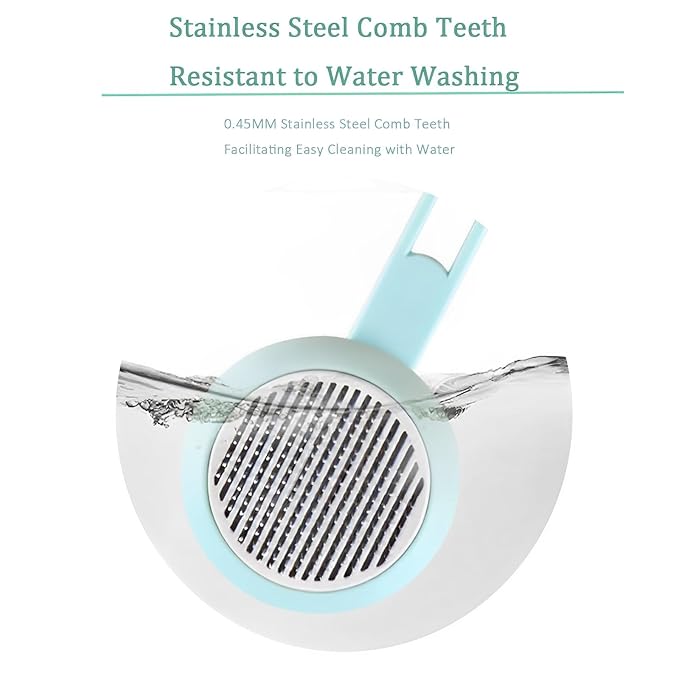 Cat Hair Brush, Cat Brush for Shedding, Suitable for Long and Short Haired Cats and Dog, Green-Mewly Pet