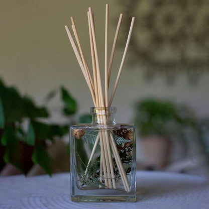 Rosy Rings Forest Botanical Reed Diffuser 4oz - Lasts 6-12 Months, Aromatherapy Diffuser, Reed Diffuser Sticks, Diffuser with Botanicals Perfect for Home Decor!