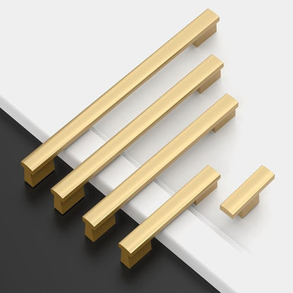 Asidrama 10 Pack 7 Inch(177mm) Champagne Bronze Cabinet pulls Kitchen Cabinet Handles, Cabinet Pulls Kitchen Cabinet Hardware for Cupboard Drawer Pulls