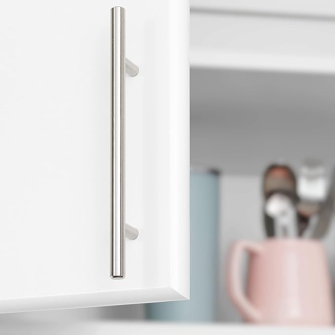 Prepac Elite 32" Wall Cabinet, White Storage Cabinet, Bathroom Cabinet, Pantry Cabinet with 1 Adjustable Shelf 12" D x 32" W x 30" H, WEW-3230