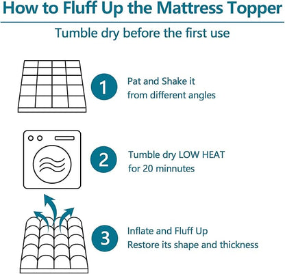 CHOKIT Full Mattress Topper, Extra Thick Pillow Top Mattress Pad for Back Pain Relief, Cooling Bed Topper Mattress Cover with 8-21 Inch Deep Pocket
