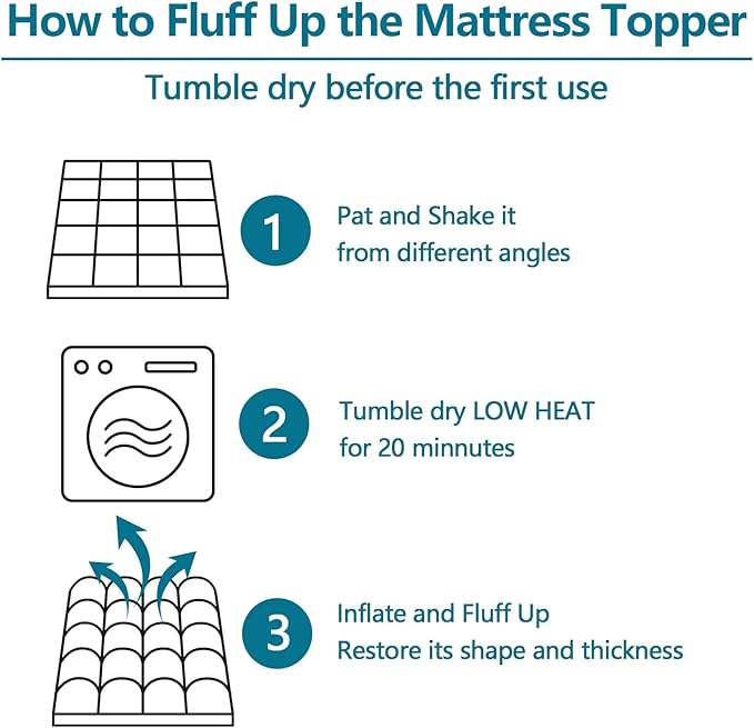 CHOKIT Twin XL Mattress Topper, College Dorm Extra Thick Pillow Top Mattress Pad for Back Pain Relief, Cooling Bed Topper Mattress Cover with 8-21 Inch Deep Pocket