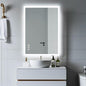 Lighted Bathroom Makeup Mirror,20x28 Inch LED Wall Mount Frameless Rectangle Smart Bathroom Mirror with Touch Button Horizontal/Vertical,Anti-Fog