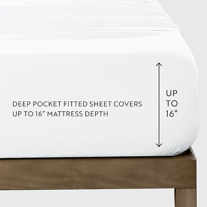 Linen Market Double-Brushed Microfiber Twin XL Sheet Set 3 Piece – Oeko-TEX Certified Ultra Soft & Wrinkle-Free - 16" Deep Pocket Sheets - Easy Care Twin XL Size - Light Blue
