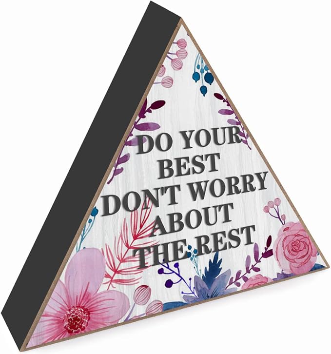 Watercolor Floral Art Print Inspirational Wooden Box Sign Girl Nursery Wall Decor - Baby Boy Room Decor - Boho Style Nursery Decor for Boys Girls - Boys Room Decor for Bedroom