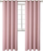 BGment Room Darkening Curtains 108 Inches Long - Grommet Thermal Insulated Drapes Window Treatment Curtains for Bedroom, 2 Panels, 52 x 108 Inch, Baby Pink