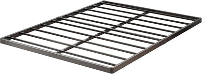 1.6 Inch Bunkie Board Full Low Heavy Duty Metal Box Spring Full Size Bed Base, Sturdy Mattress Foundation, Easy Assembly, Noise Free, Black