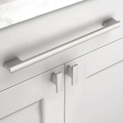 Asidrama 10 Pack 10 Inch(254mm) Brushed Satin Nickel Kitchen Cabinet Handles, Cabinet Pulls Kitchen Cabinet Hardware for Cupboard Drawer Pulls
