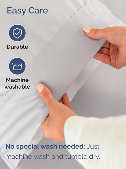 Extra Deep Twin XL Sheet Set - 4 Piece Breathable and Cooling Sheets - Hotel Luxury Bed Sheets Set - Easy Fit - Soft, Wrinkle Free and Comfy Sheets Set - French Grey Sheet Set with Extra Deep Pockets