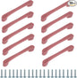 uxcell 10 Pack Plastic Cartoon Drawer Pulls, 5" ABS Closet Wardrobe Door Handle Furniture Accessory for Home Kitchen Cupboard, Pink