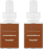 Pura & K. Hall Designs Home Scent Refill - Smart Home Air Diffuser - Up to 120-Hours of Premium Fragrance per Refill - Household Essential - Clean Diffuser Fragrance - 2 Pack, Gingerbread