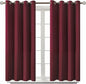 BGment Blackout Curtains for Bedroom - Grommet Thermal Insulated Room Darkening Curtains for Living Room, Set of 2 Panels (52 x 54 Inch, Burgundy)